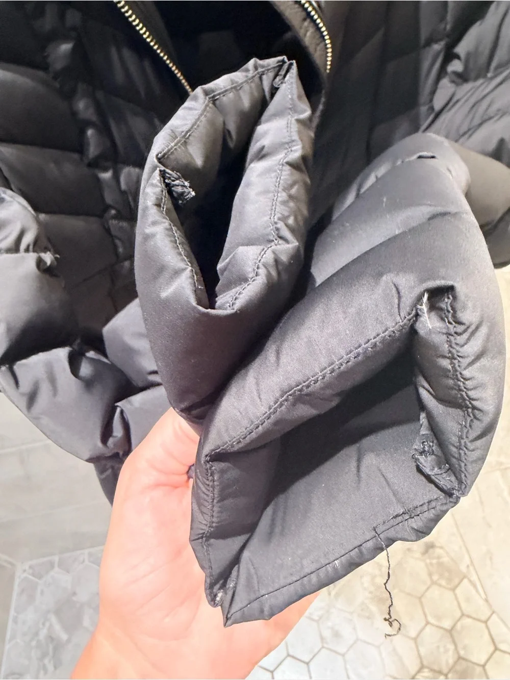 Michael Kors Women’s Black Quilted Packable Puffer Coat